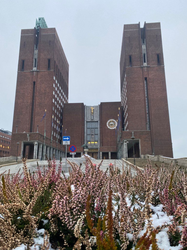 Oslo rātsnams Nobela miera prēmijas pasniegšana. Munka istaba. The room of Munch.